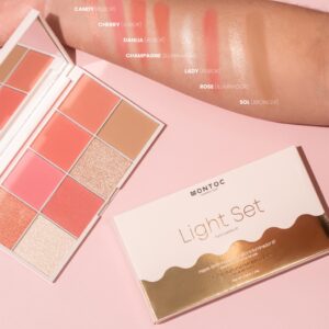 Paleta de Rubor Light Set 8T by Montoc